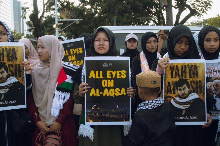 AWG Kembali Gelar Aksi di Depan Kedubes AS, Kecam Penutupan Masjid Al-Aqsa Saat Ramadhan