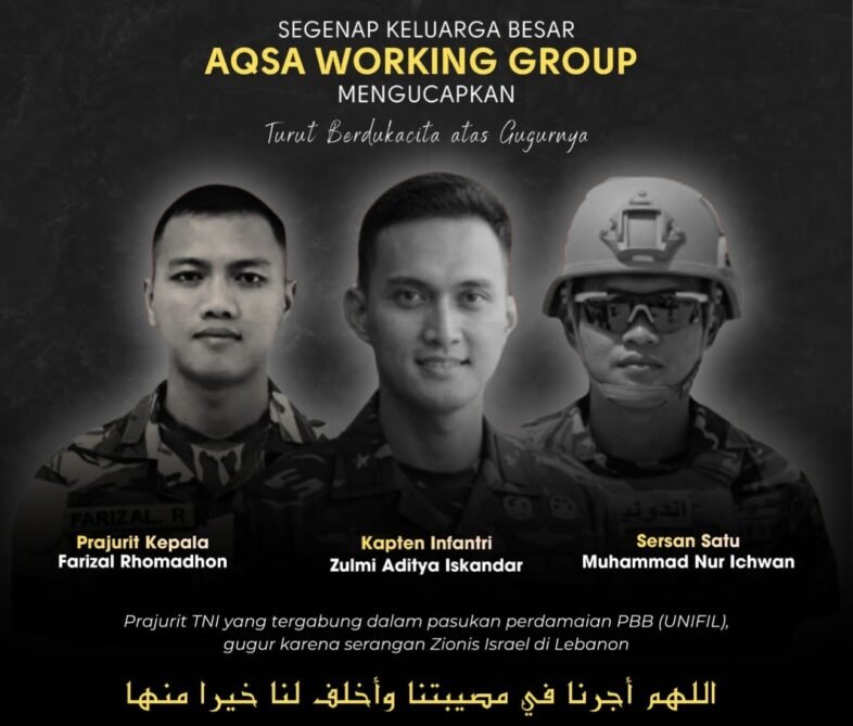 Pernyataan Sikap AWG Atas Gugurnya 3 Prajurit TNI-UNIFIL Imbas Serangan Zionis di Lebanon