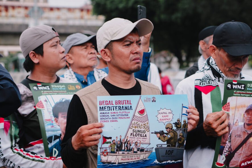 Aksi Jumat untuk Palestina ke-47, Aqsa Working Group Tuntut Pertanggungjawaban Zionis Israel atas Penculikan 9 WNI dalam Global Sumud Flotilla